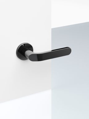 callas maniglia per porte da interno dal desing unico e particolare. Ideata per Mandelli dal designer Piet Billekens